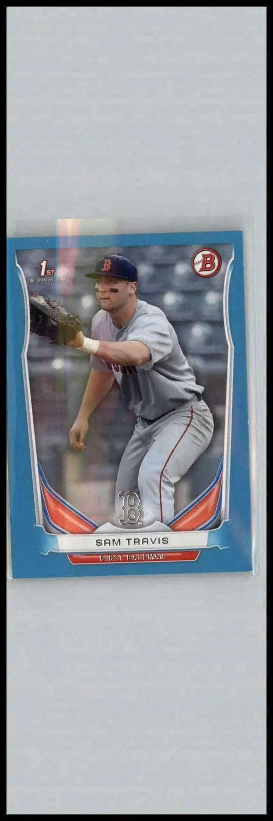 2014 Bowman Draft #DP61 Sam Travis Blue #/399 Boston Red Sox - Baseball Card Single