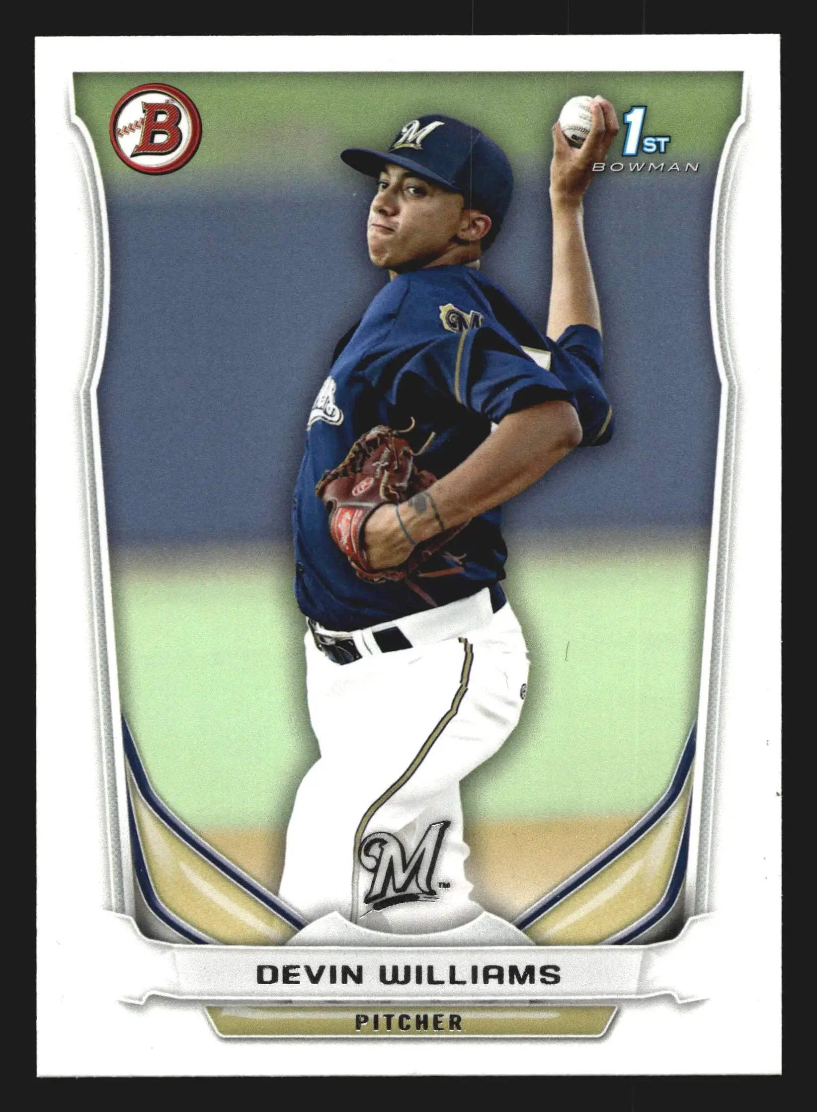 2014 Bowman Prospects #BP7 Devin Williams 1st Bowman Brewers - Baseball Card Single