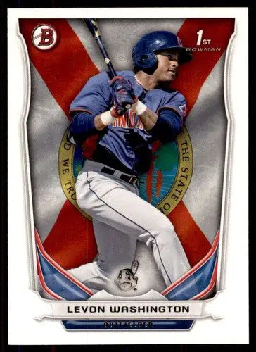 Original gloss Bowman Prospects Hometown BP42 Levon Washington baseball card in NM-MT condition