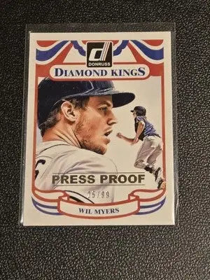 2014 Donruss #220 Wil Myers Press Proofs Gold #/99 - Baseball Card Single