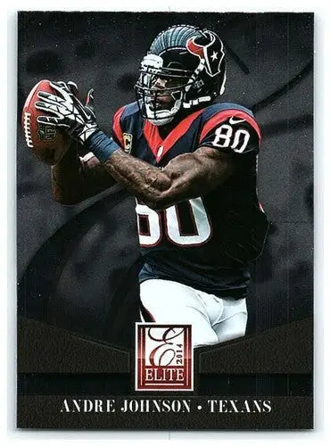 Original gloss Donruss Elite Andre Johnson football card from 2014 Texans ID 5459