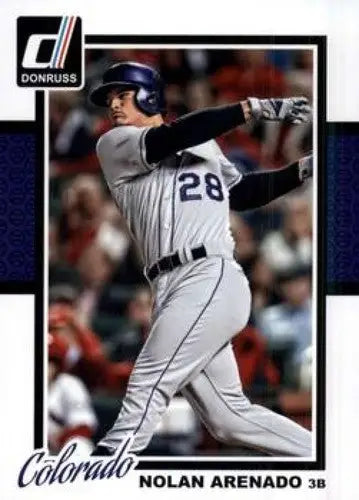 Baseball card featuring Nolan Arenado NMMT from 2014 Donruss Series 2
