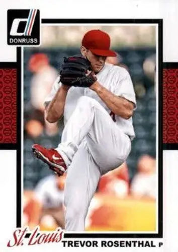 Original gloss Baseball card of Trevor Rosenthal from 2014 Donruss Series 2 Cardinals