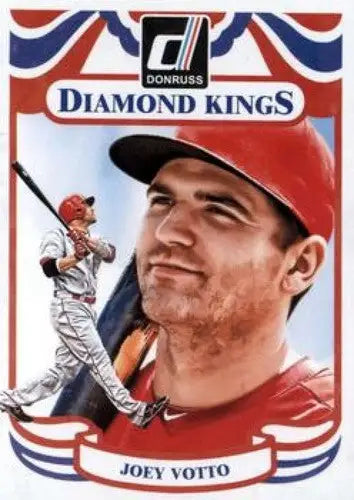 Baseball trading card of Joey Votto from Donruss Series 2014 Diamond Kings