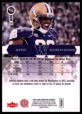 2014 Flair Showcase Austin Seferian-Jenkins 59 Dallas Cowboys