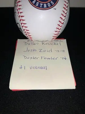 2014 Fowler Dallas Keuchel Zeid Farnsworth ASTROS Signed Auto Baseball JSA - Sports Memorabilia