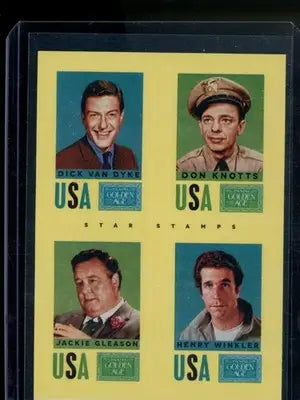 2014 Golden Age Star Stamps Jackie Gleason Van Dyke Henry Winkler Don Knotts #30 - Non-Sports Card Single