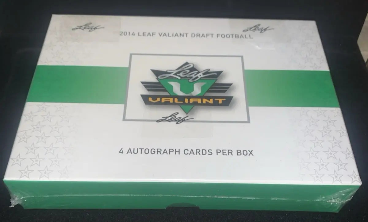 2014 Leaf Valiant Draft Football HOBBY Box Pack 4 AUTO’S Rookie RC - Football Card Box