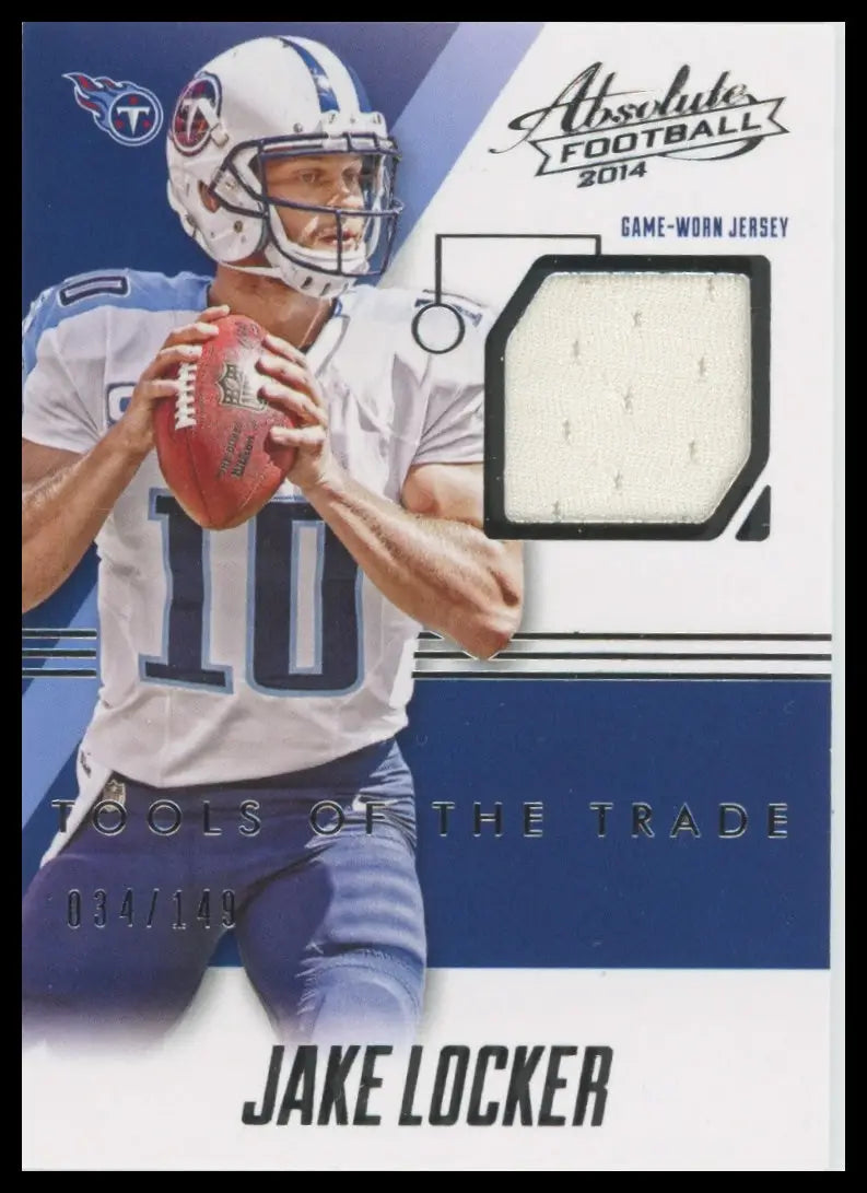 2014 Panini Absolute Tools of the Trade Jake Locker TT-JL /149 Tennessee Titans - Football Card Single