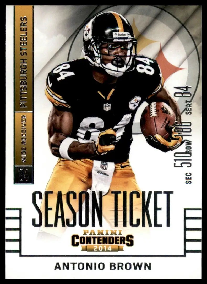 2014 Panini Contenders - Antonio Brown #91 - Football Card Single