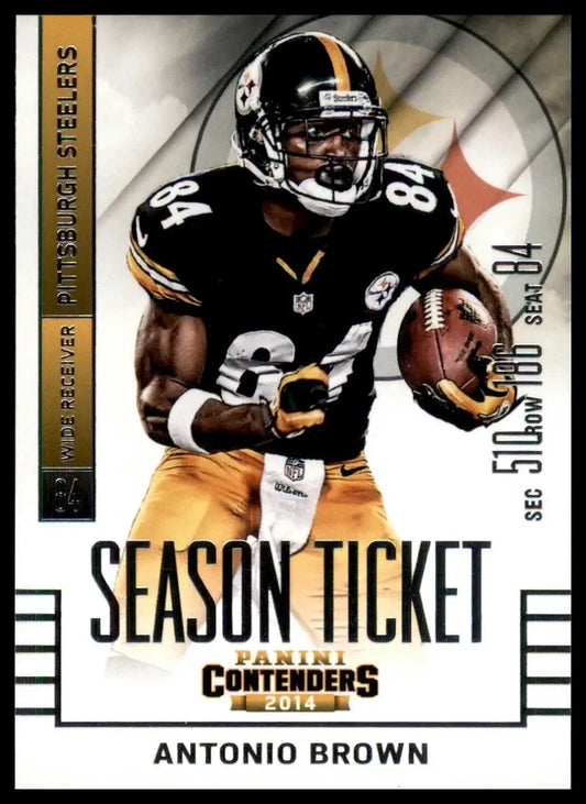 2014 Panini Contenders - Antonio Brown #91 - Football Card Single