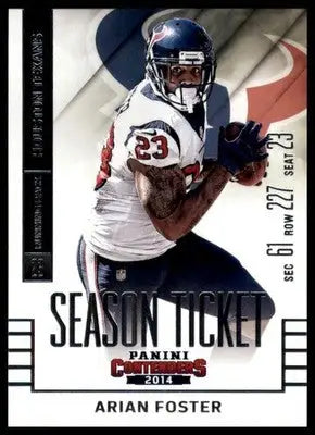 2014 Panini Contenders Arian Foster 93 Oakland Raiders