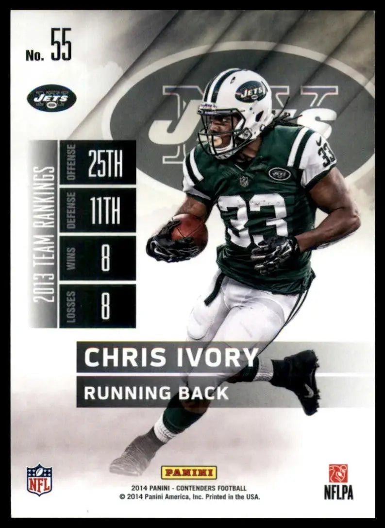 2014 Panini Contenders - Chris Ivory #55 - Football Card Single