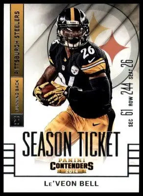 2014 Panini Contenders Le’Veon Bell 89 Pittsburgh Steelers