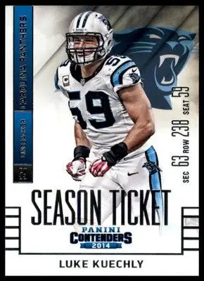 2014 Panini Contenders Luke Kuechly 66 Carolina Panthers