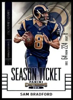 2014 Panini Contenders Sam Bradford 73 Pittsburgh Panthers