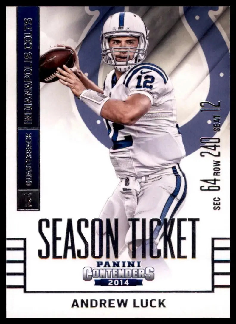 2014 Panini Contenders Season Ticket Andrew Luck #32 Indianpolis Colts Football - Football Card Single