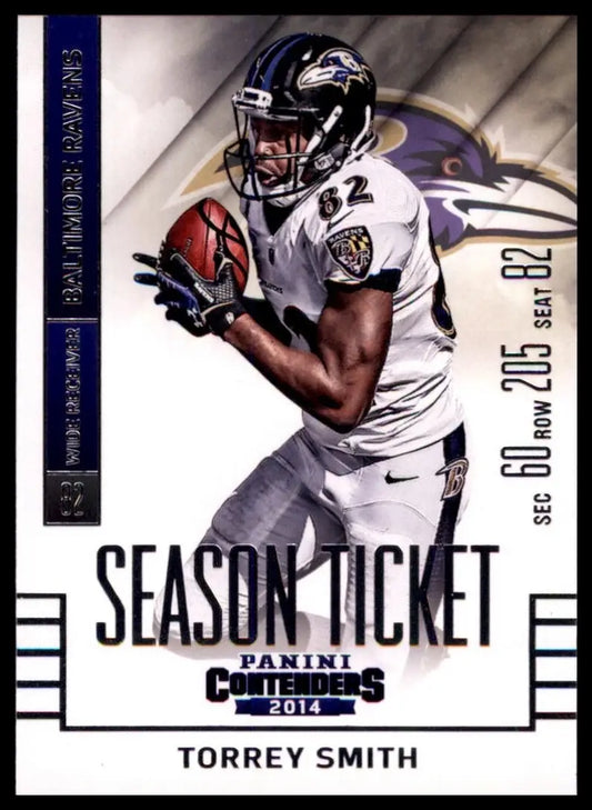 2014 Panini Contenders Season Ticket Torrey Smith #77 Baltimore Ravens Football - Football Card Single