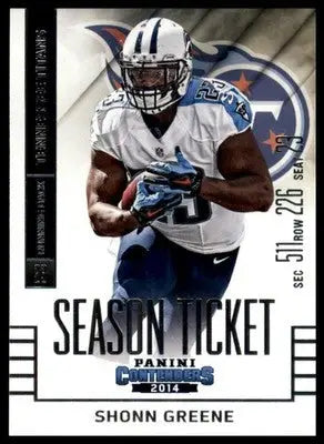 2014 Panini Contenders Shonn Greene 97 North Carolina Tar Heels
