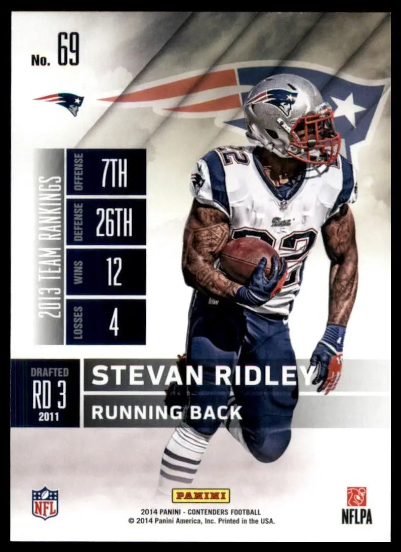 2014 Panini Contenders - Stevan Ridley #69