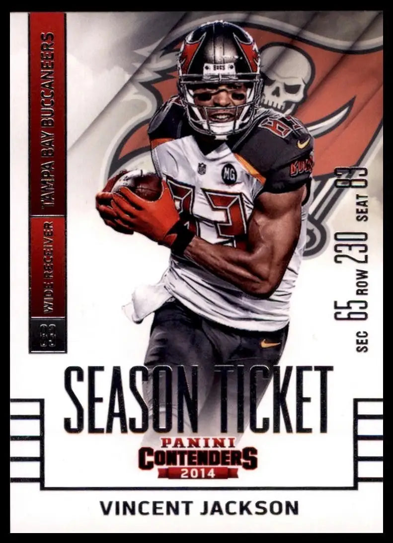 2014 Panini Contenders Vincent Jackson #20 Tampa Bay Buccaneers Football Card - Football Card Single