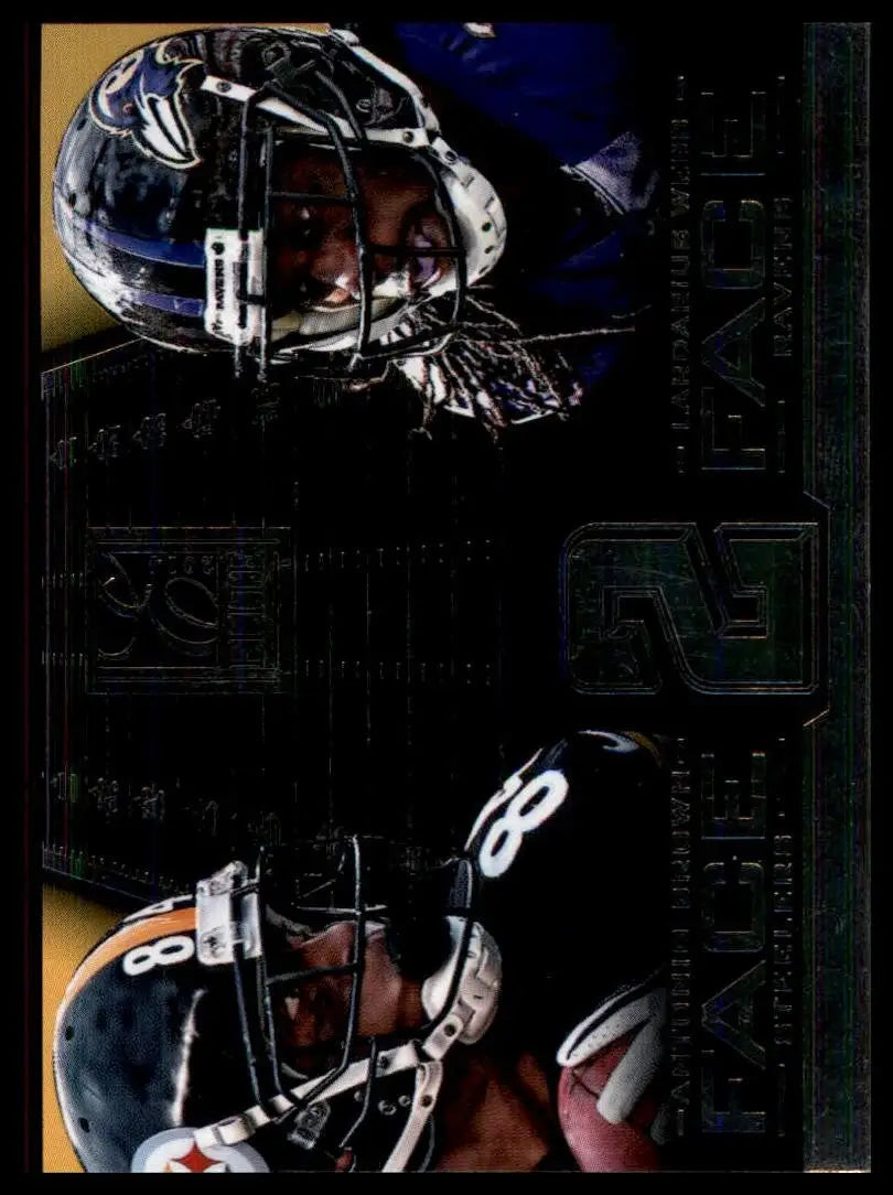 2014 Panini Elite - Face 2 Face Antonio Brown Lardarius Webb #9 Silver - Football Card Single
