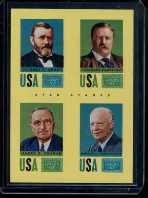 2014 Panini Golden Age Star Stamps #25 Truman/Grant/Roosevelt - Other