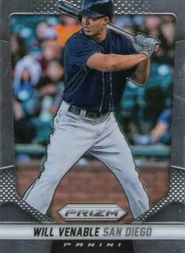 Will Venable baseball card from 2014 Panini Prizm featuring original gloss and Padres