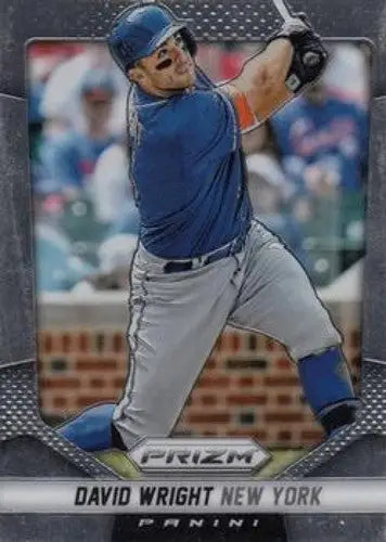 Original gloss Panini Prizm David Wright baseball card from 2014 Mets collection