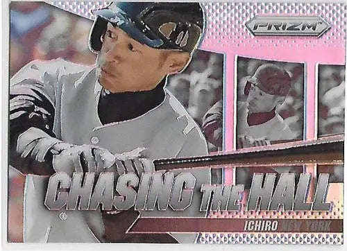 Original gloss Ichiro baseball card from Panini Prizm Chasing the Hall Prizms series