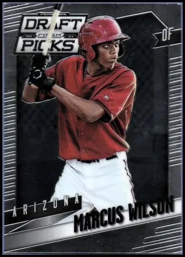 Baseball card featuring Marcus Wilson from Panini Prizm Perennial Draft Picks