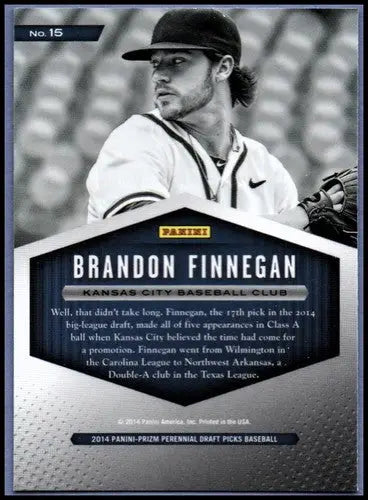 Brandon Finnegan baseball card from 2014 Panini Prizm Perennial Draft Class
