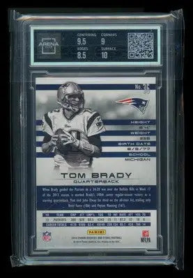 2014 Panini Rookies & Stars Tom Brady #36 Football Arena Club 9 - Football Card Single