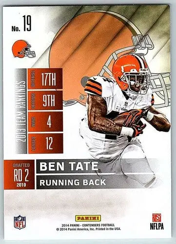 2014 Playoff Contenders Season Ticket #19 Ben Tate NM-MT Browns - Football Card Single