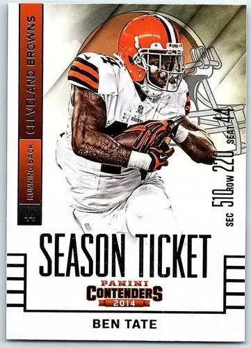 2014 Playoff Contenders Season Ticket #19 Ben Tate NM-MT Browns - Football Card Single
