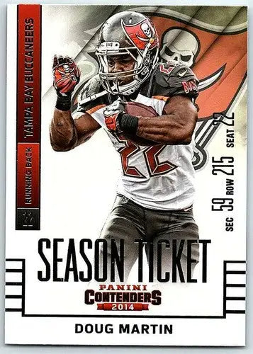 2014 Playoff Contenders Season Ticket #21 Doug Martin NM-MT Buccaneers - Football Card Single