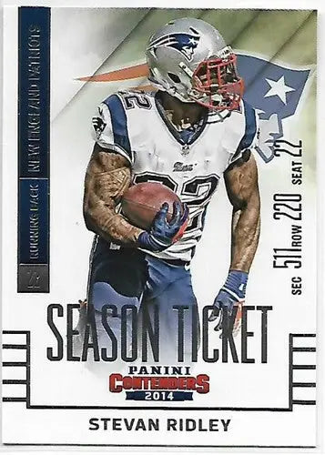 2014 Playoff Contenders Season Ticket #69 Stevan Ridley EX/NM Patriots - Football Card Single