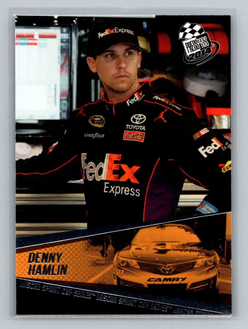 2014 Press Pass #14 Denny Hamlin Joe Gibbs Racing - Racing Card Single