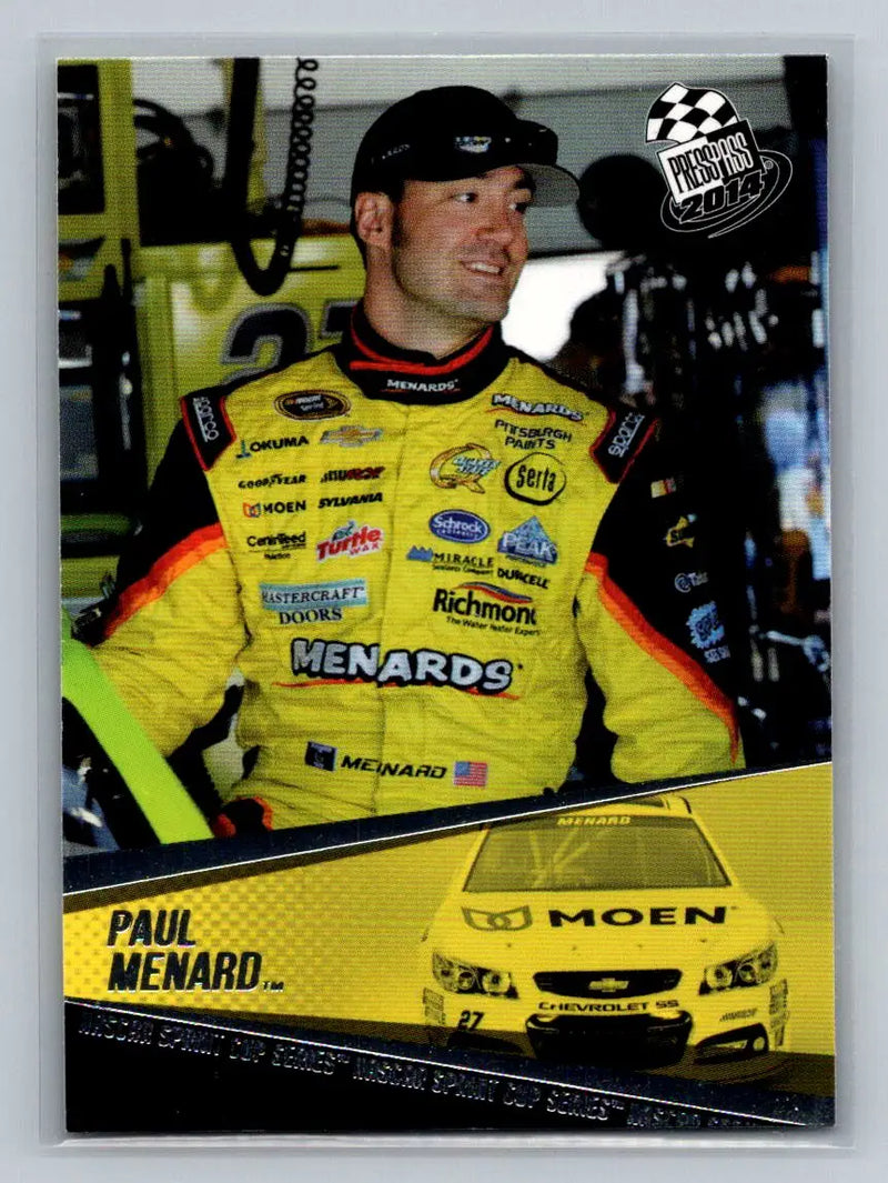 2014 Press Pass #28 Paul Menard Richard Childress Racing - Racing Card Single