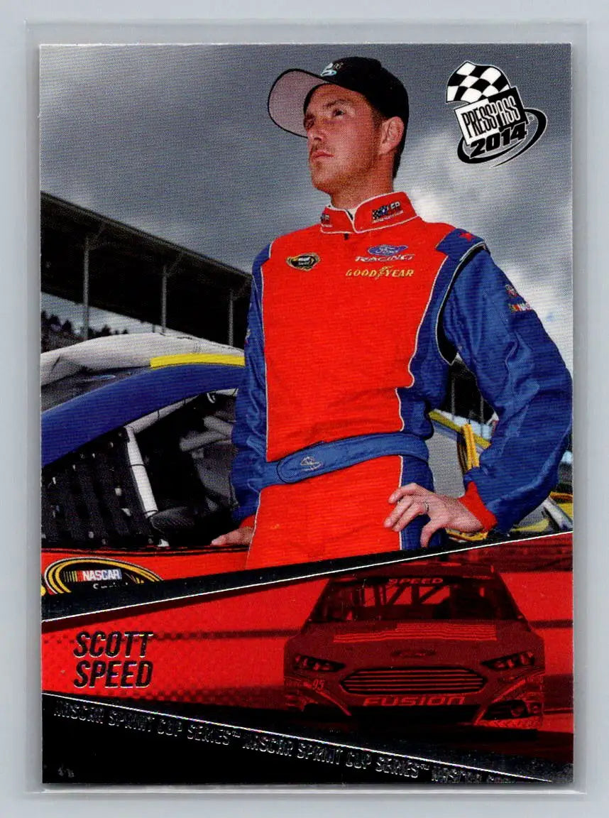2014 Press Pass #35 Scott Speed Leavine Family Racing - Racing Card Single