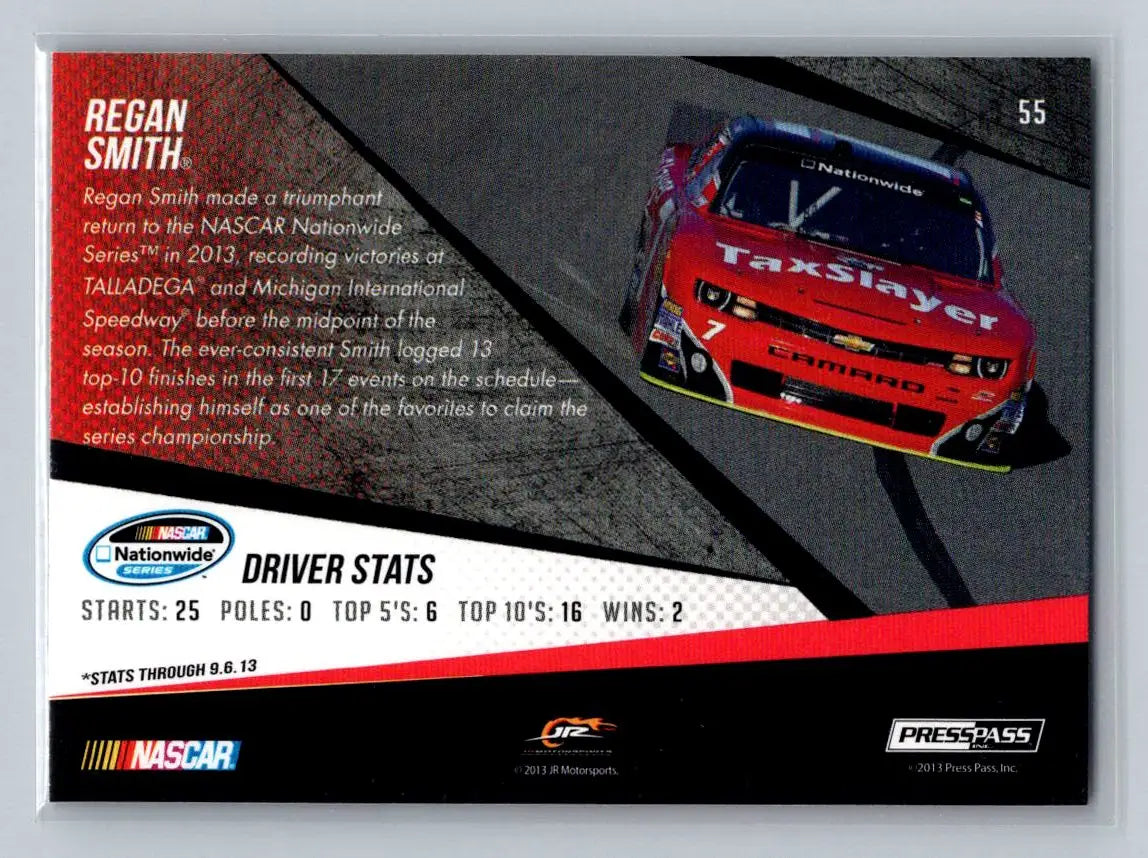 2014 Press Pass #55 Regan Smith JR Motorsports - Racing Card Single