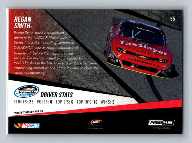 2014 Press Pass #55 Regan Smith JR Motorsports - Racing Card Single