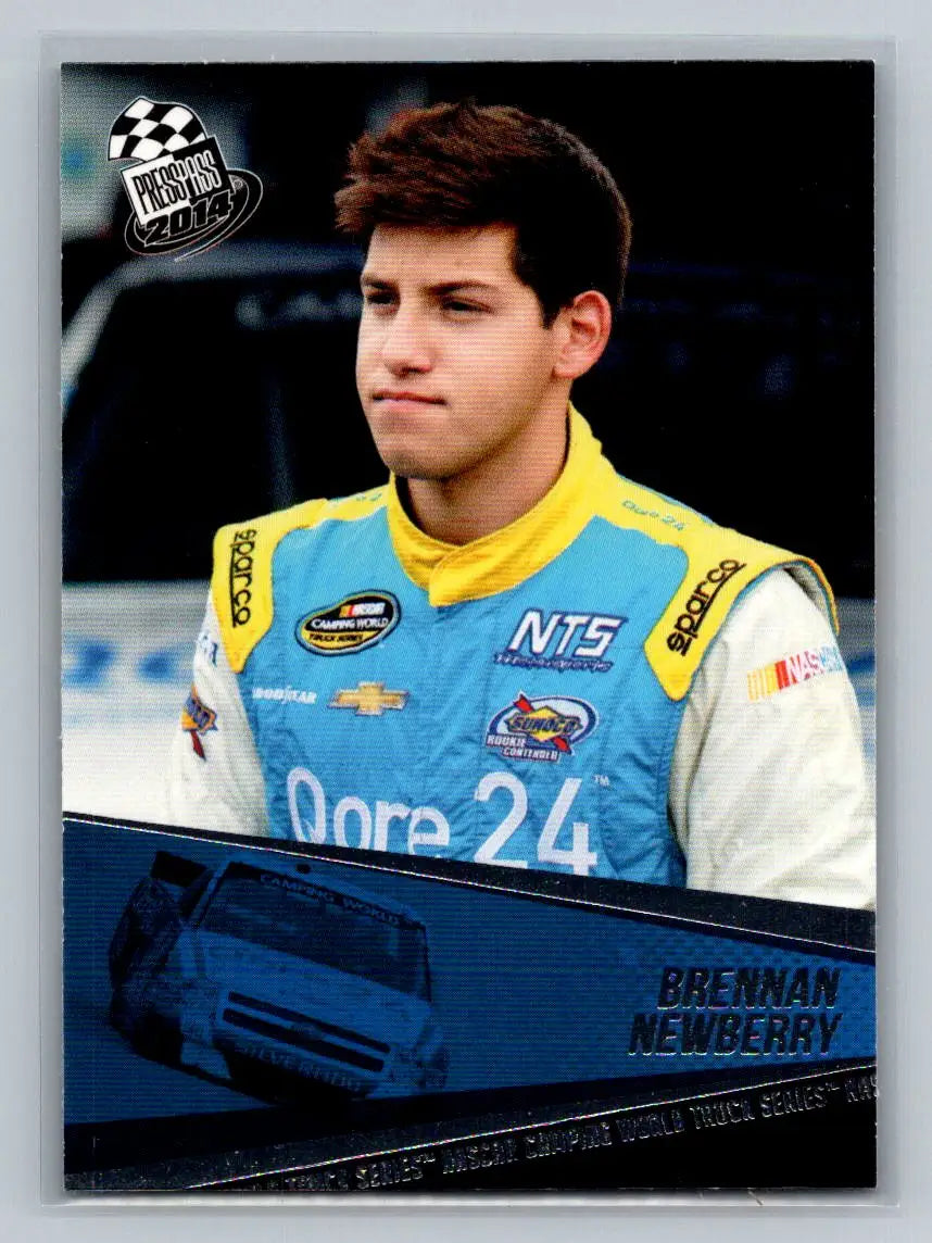 2014 Press Pass #64 Brennan Newberry NTS Motorsports - Racing Card Single