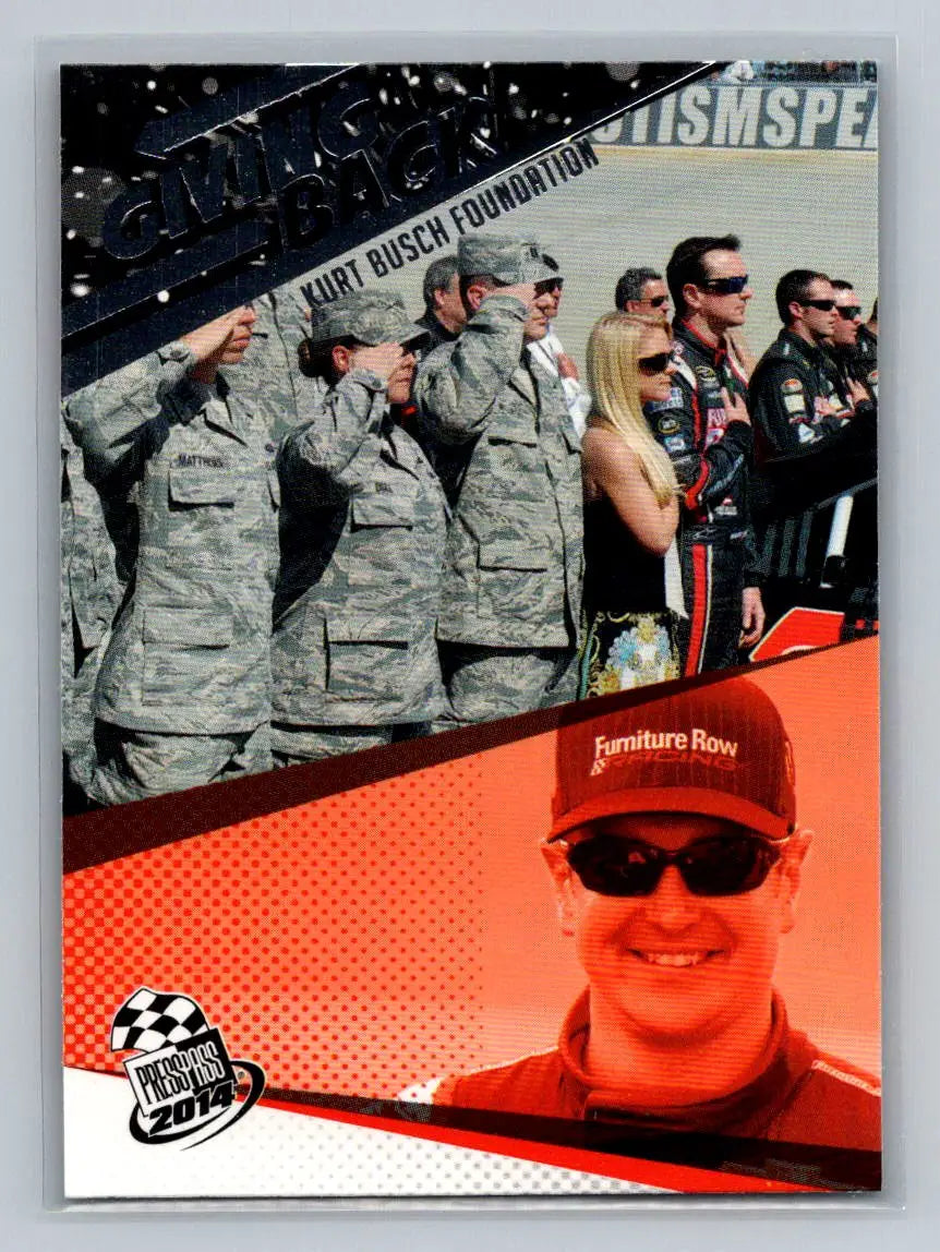 2014 Press Pass #77 Kurt Busch Furniture Row Racing - Racing Card Single