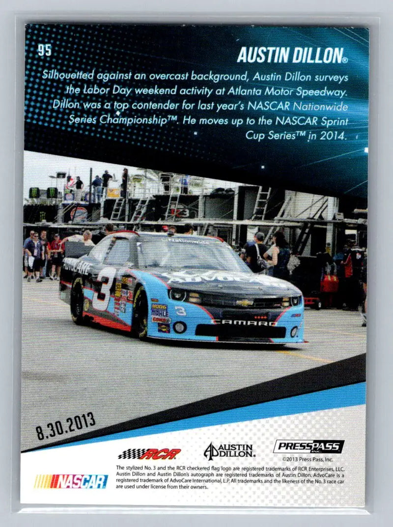 2014 Press Pass #95 Austin Dillon Richard Childress Racing - Racing Card Single