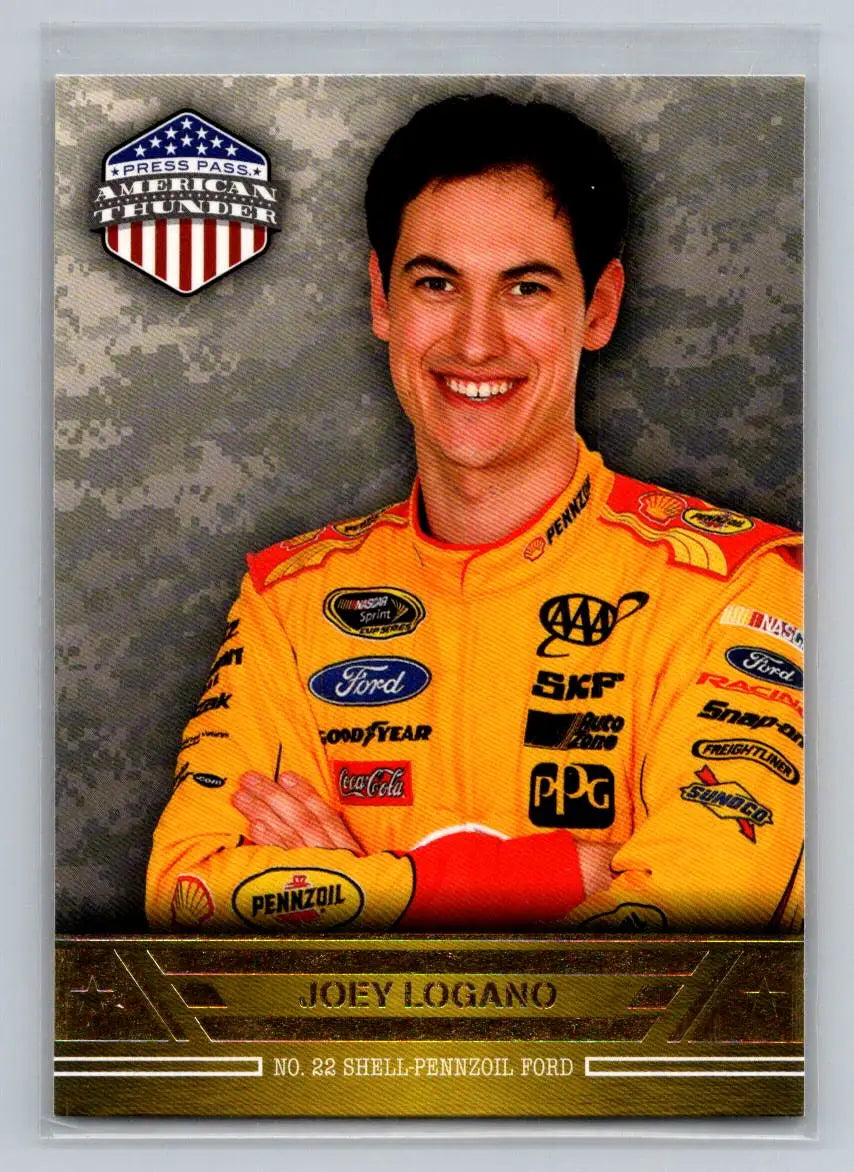 2014 Press Pass American Thunder #24 Joey Logano Team Penske - Racing Card Single