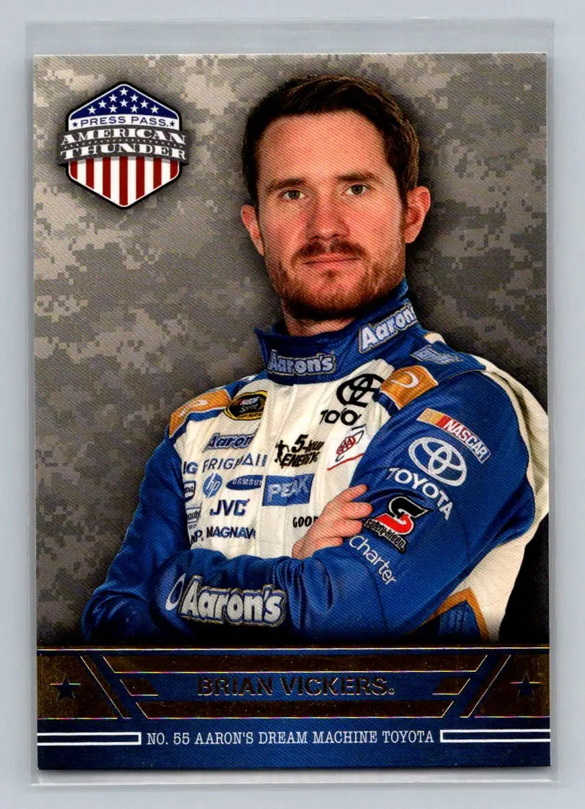 2014 Press Pass American Thunder #36 Brian Vickers Michael Waltrip Racing - Racing Card Single