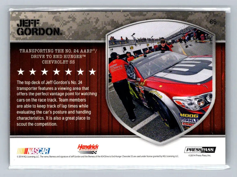 2014 Press Pass American Thunder #66 No. 24 AARP/Drive to End Hunger - Racing Card Single