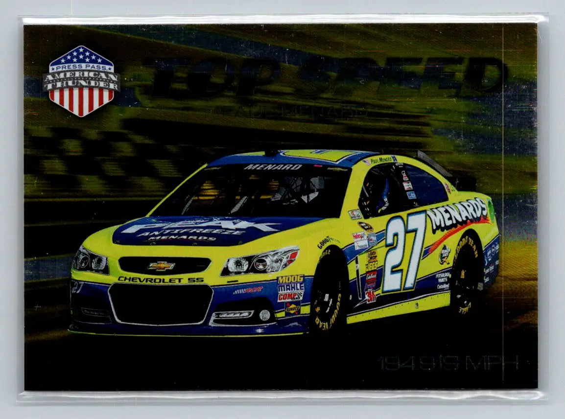 2014 Press Pass American Thunder #TS-10 Paul Menard Richard Childress - Racing Card Single
