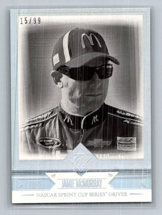 2014 Press Pass Total Memorabilia #19 Jamie McMurray Black and White #/99 - Racing Card Single